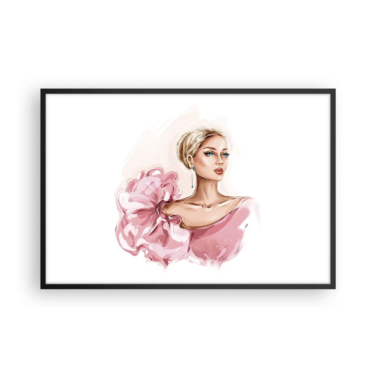 Plakát v černém rámu - Jako malovaná… - 91x61 cm