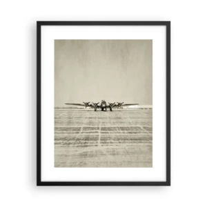 Plakát v černém rámu - Jako vždy připraven - 40x50 cm