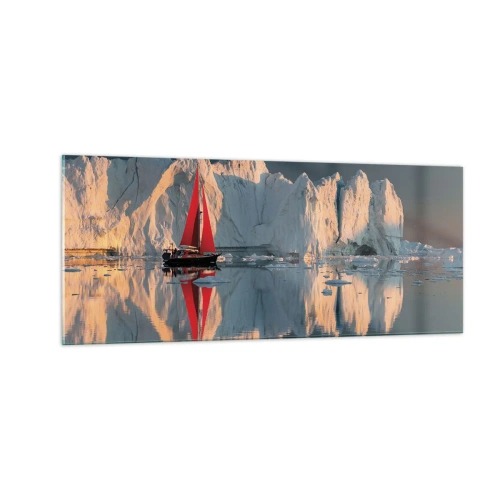 Obraz na skle - Na okraji světa - 100x40 cm
