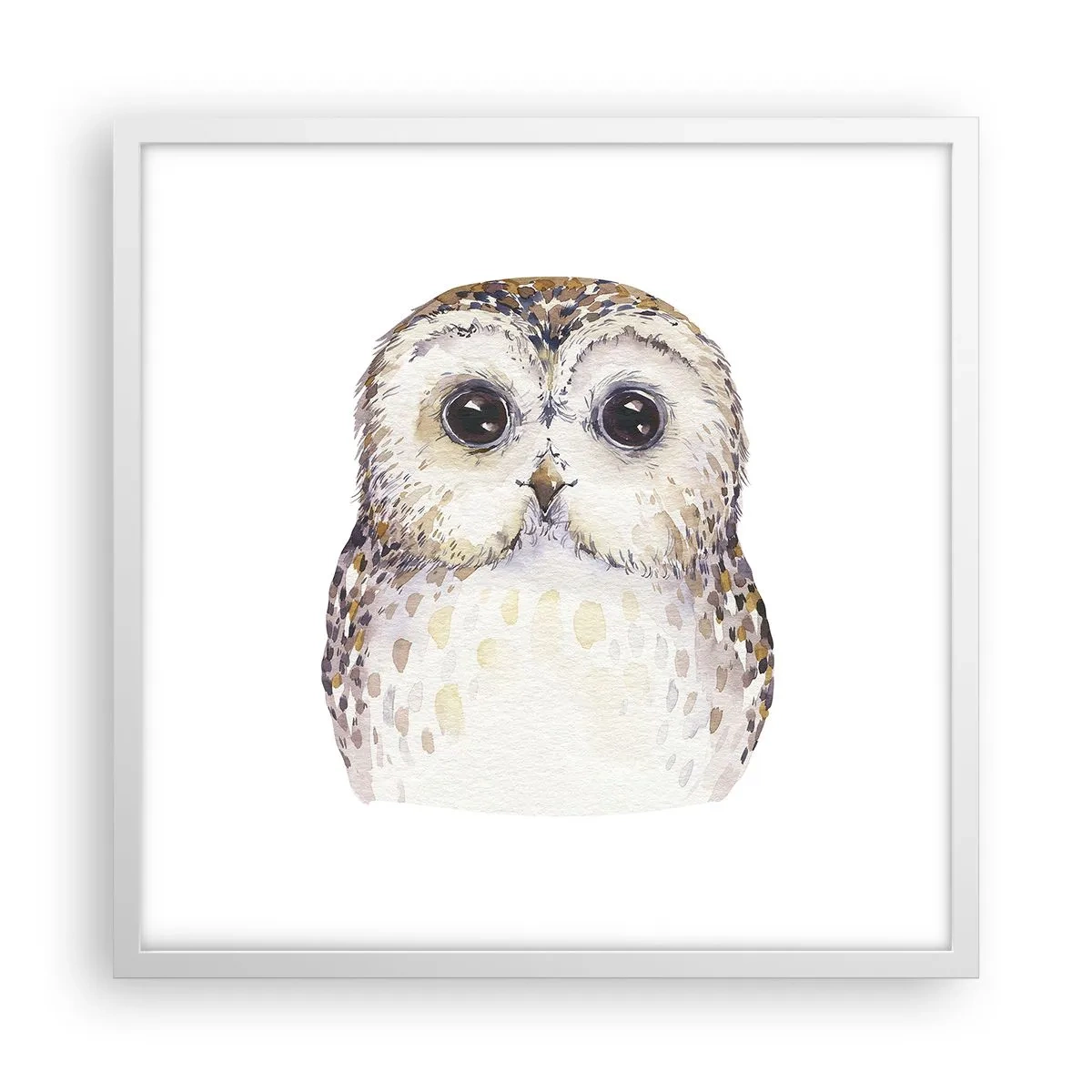 Plakát v bílém rámu - Podívej se mi do očí - 50x50 cm