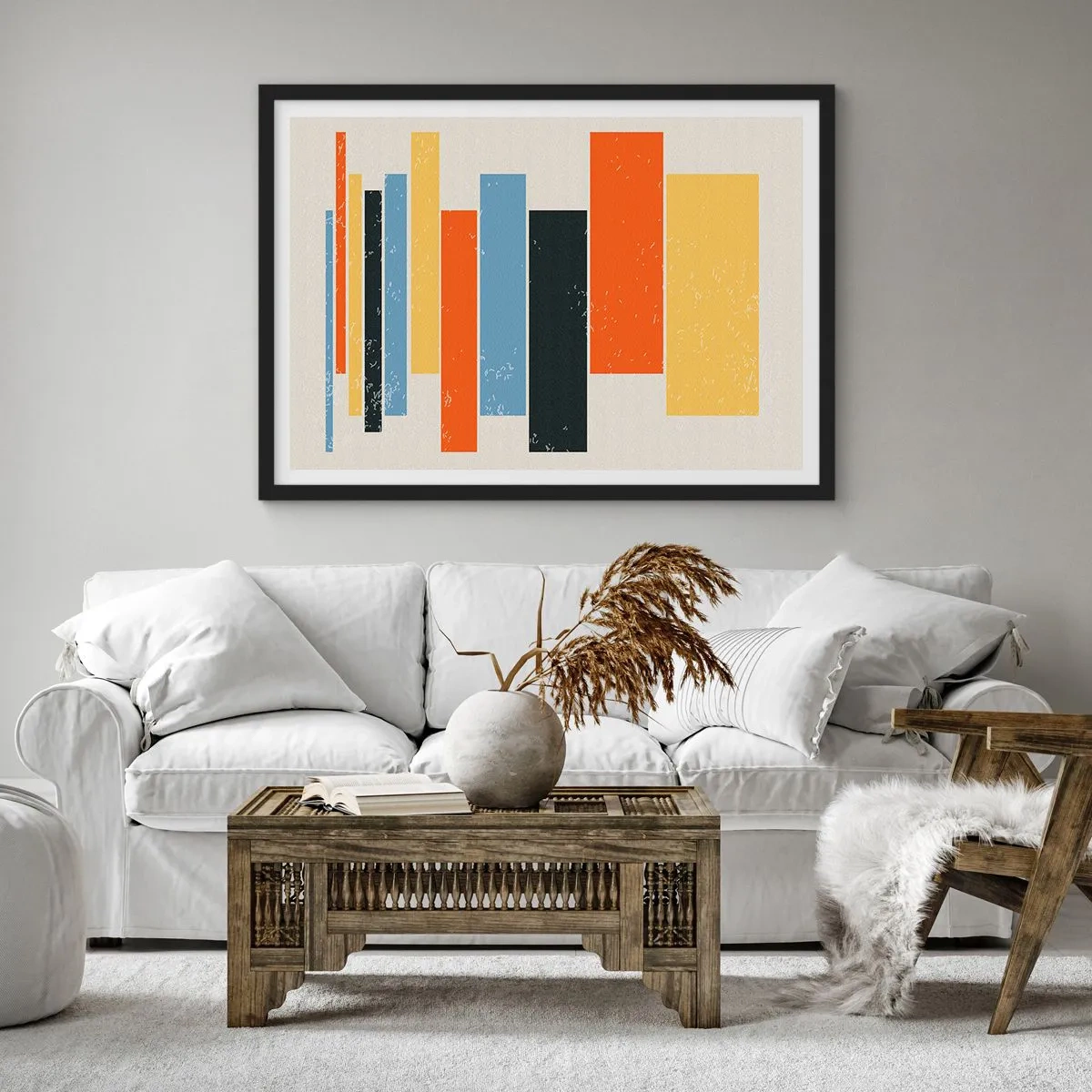 Plakát v černém rámu - Záznam hudby - 70x50 cm