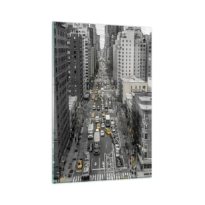 Obraz na skle - Život New Yorku - 80x120 cm