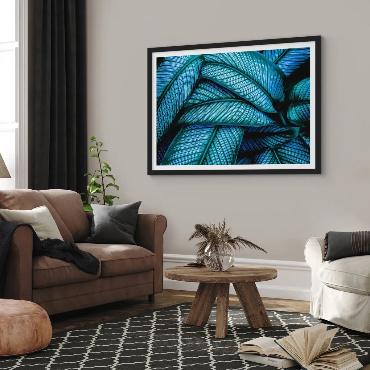 Plakát v černém rámu - Čáry života - 70x50 cm