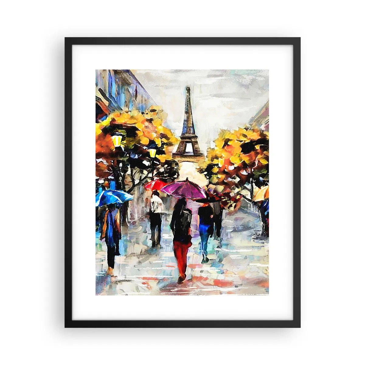 Plakát v černém rámu - Na podzim zvlášť krásný - 40x50 cm