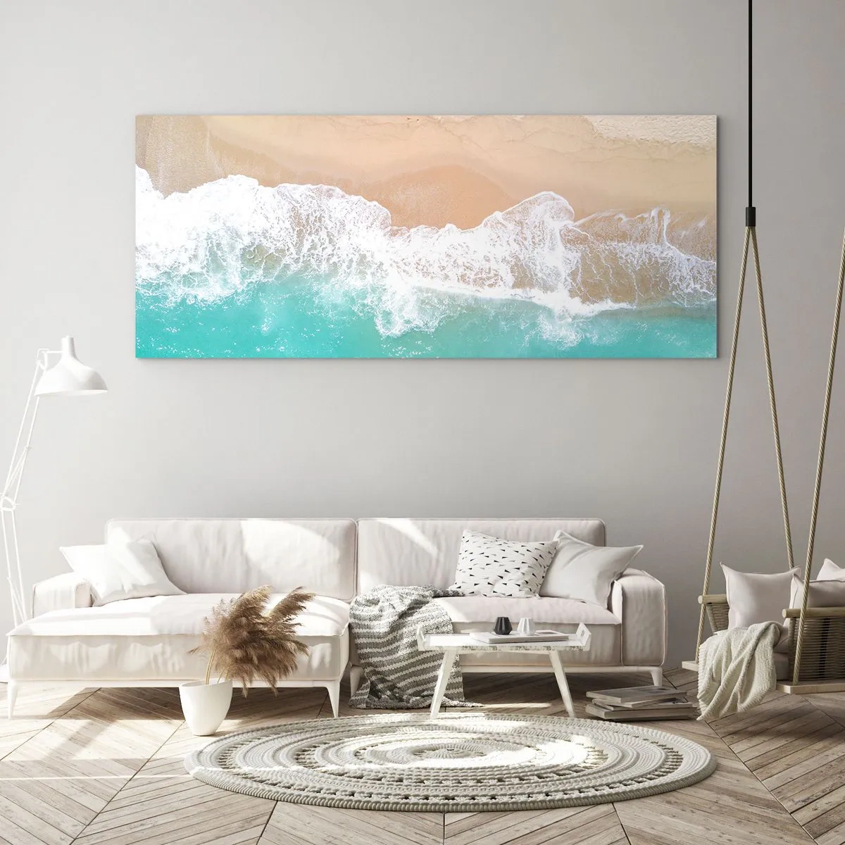 Obraz na skle - Mazlivý dotek - 100x40 cm