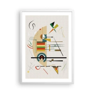 Plakát v bílém rámu - A svět se směje - 50x70 cm