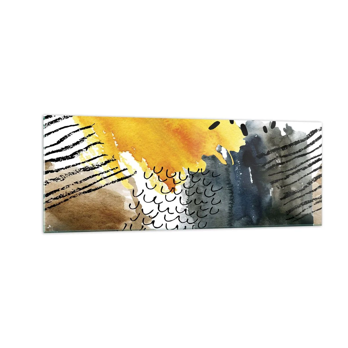 Obraz na skle - Setkání živlů - 140x50 cm