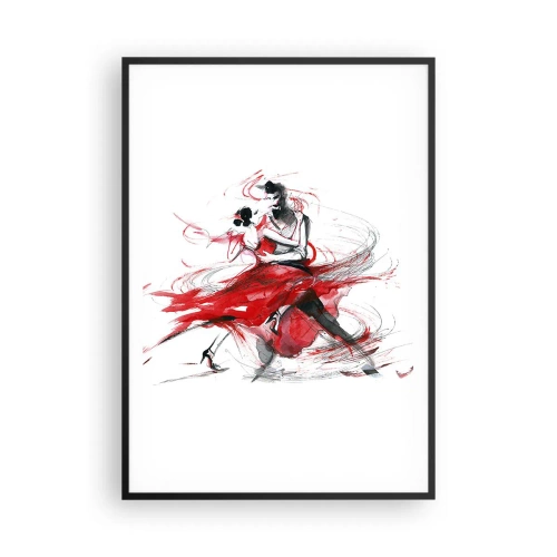 Plakát v černém rámu - Tango - rytmus náruživostí - 70x100 cm