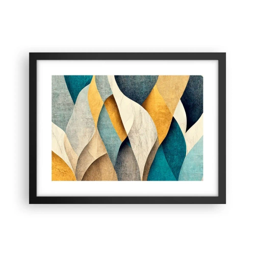 Plakát v černém rámu - Rytmus a vlnění - 40x30 cm