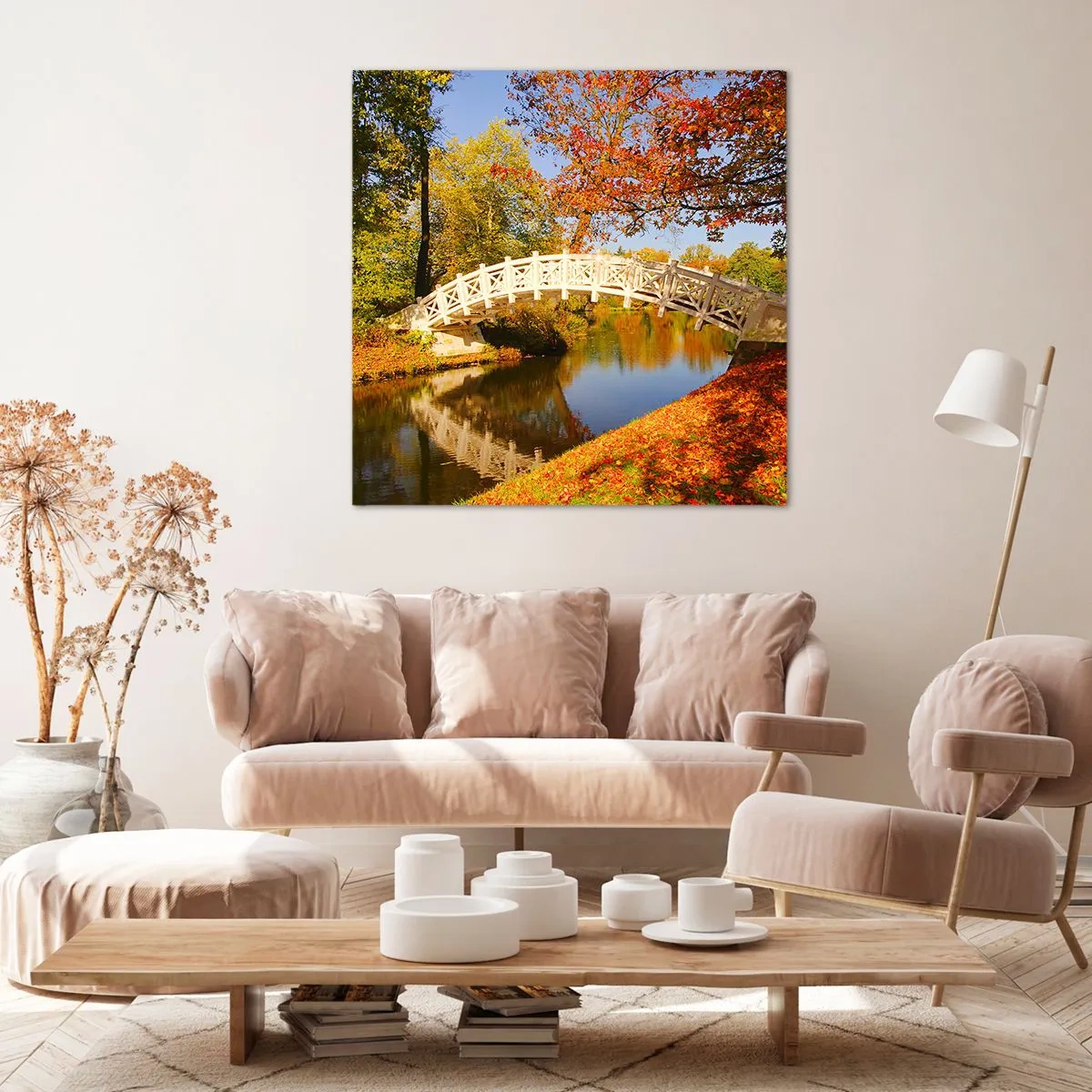 Obraz na plátně - Na bílém můstku vzdechů - 70x70 cm