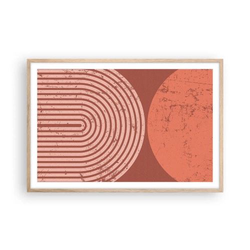 Plakát v rámu světlý dub - Blízký vztah - 91x61 cm