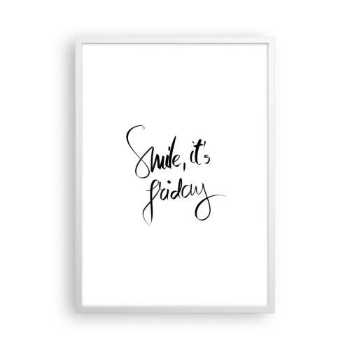 Plakát v bílém rámu - Opravdová radost - 50x70 cm