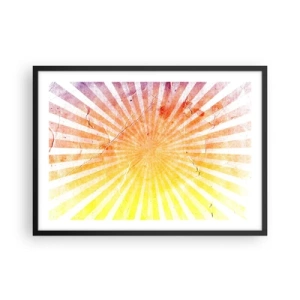 Plakát v černém rámu - Východy a západy - 70x50 cm