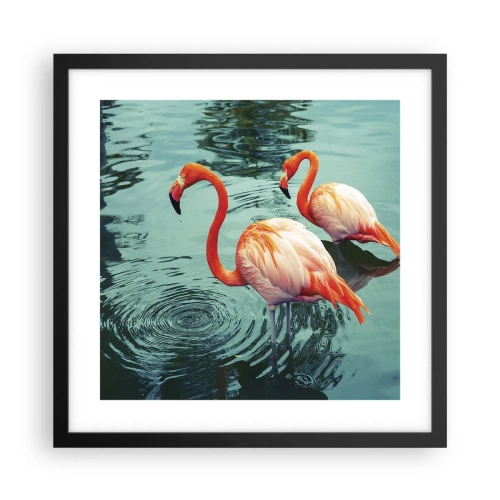 Plakát v černém rámu - Nyní jsme v módě - 40x40 cm