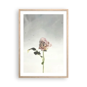 Plakát v rámu světlý dub - Vítání jara - 50x70 cm
