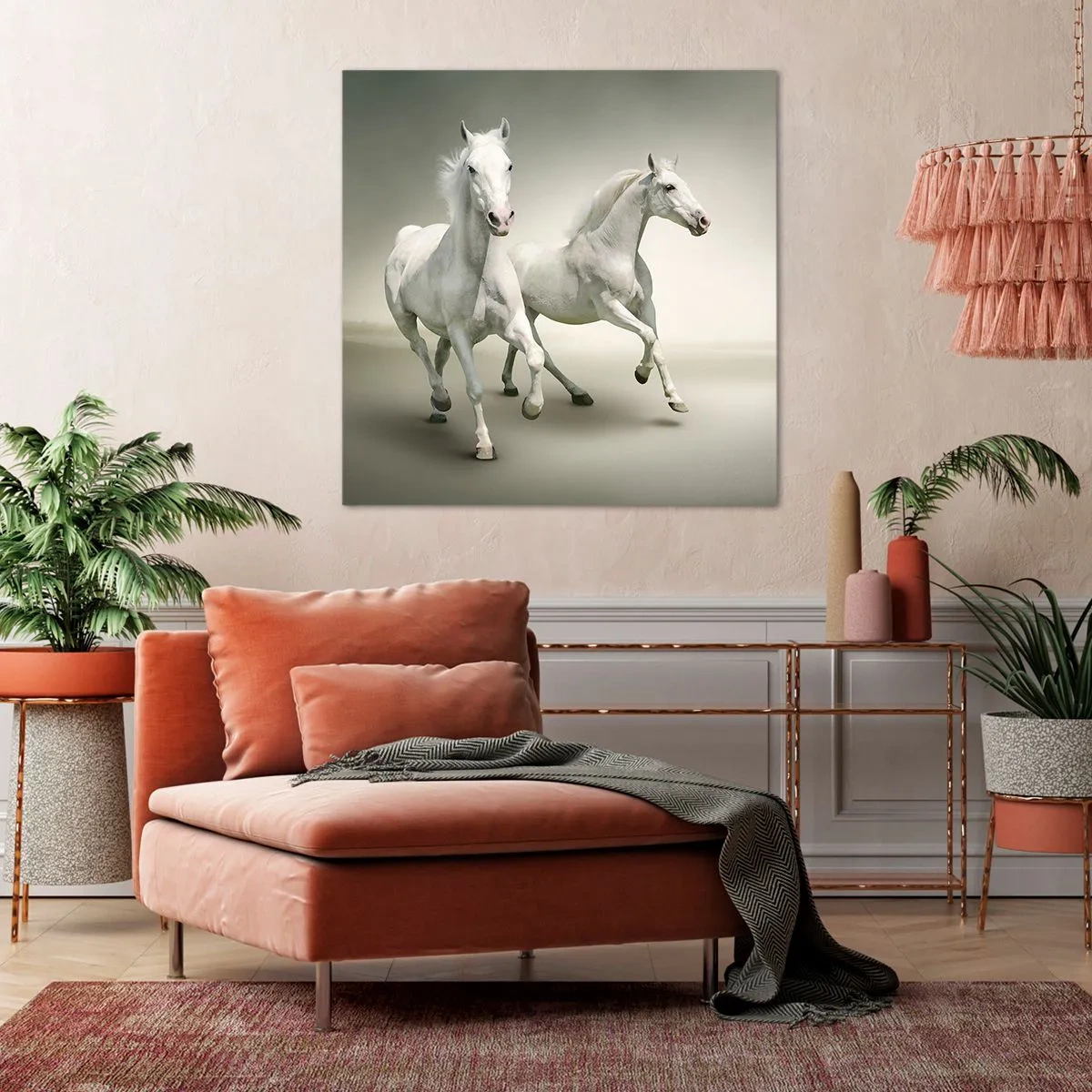 Obraz na plátně - White power! - 50x50 cm