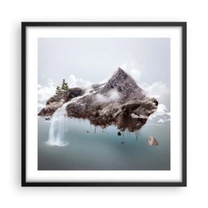 Plakát v černém rámu - Pohled surrealisty - 50x50 cm