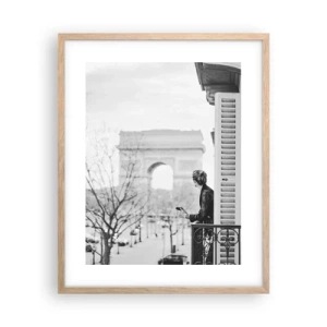 Plakát v rámu světlý dub - Pokoj s výhledem - 40x50 cm