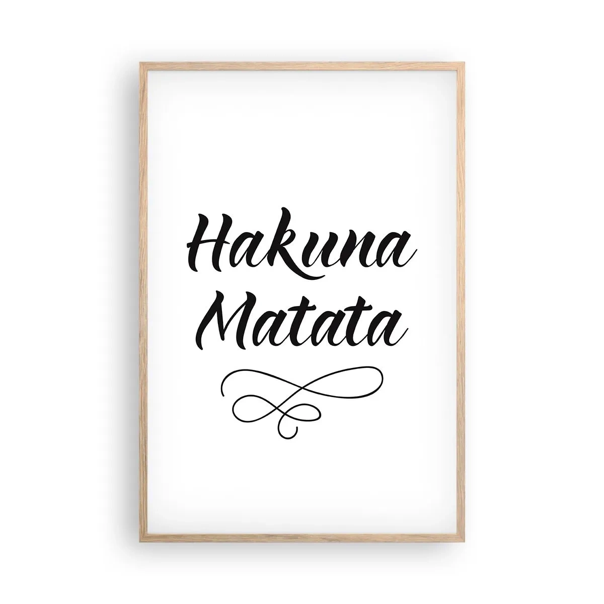 Plakát v rámu světlý dub - Nejlepší rada - 61x91 cm