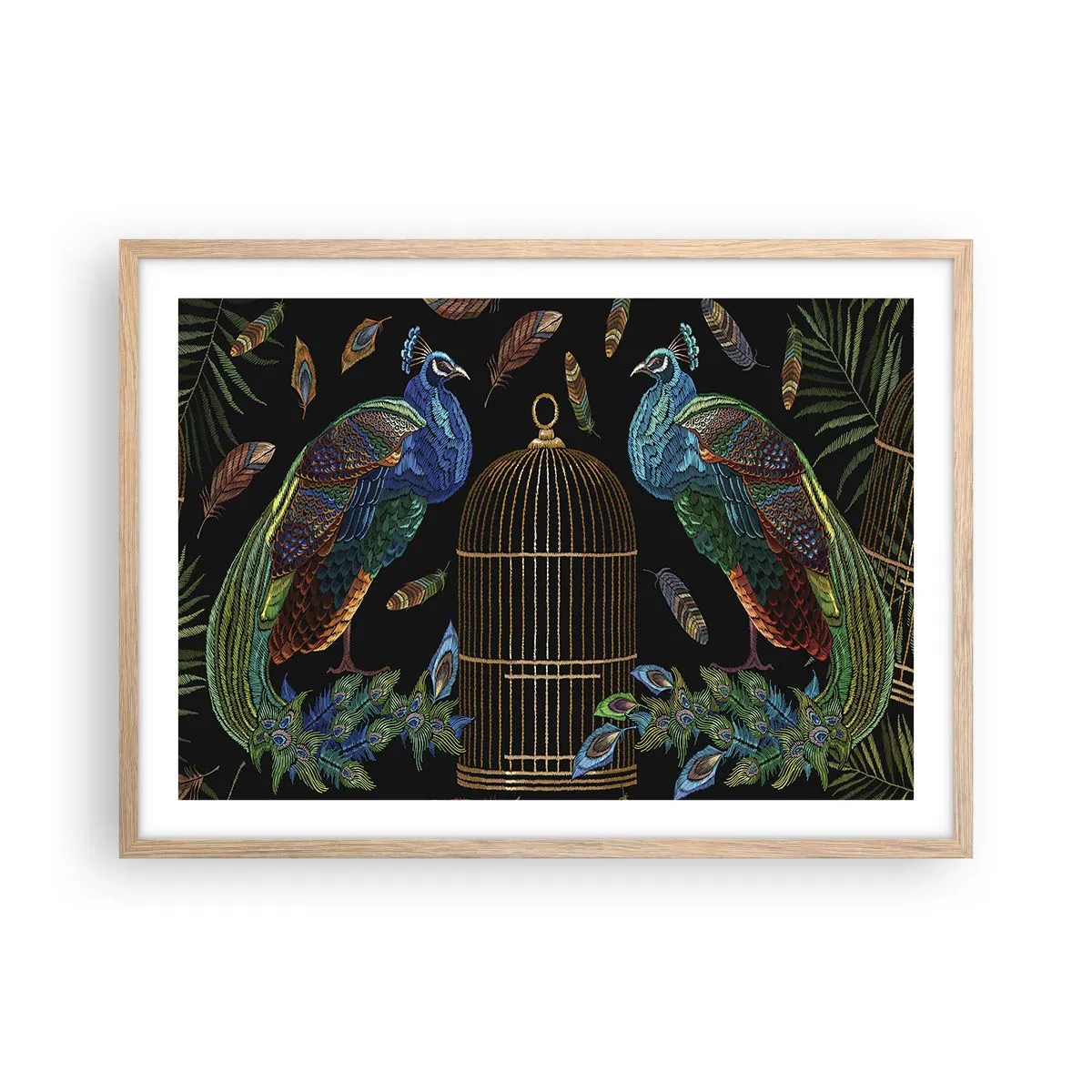 Plakát v rámu světlý dub - V královském rouchu - 70x50 cm