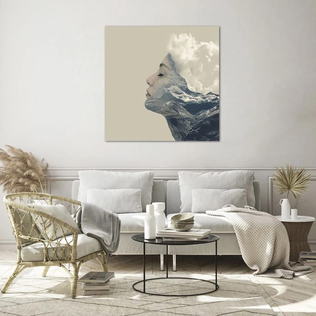 Obraz na skle - Krása živlů - 30x30 cm