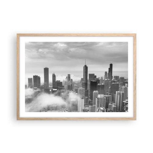 Plakát v rámu světlý dub - Americká krajina - 70x50 cm