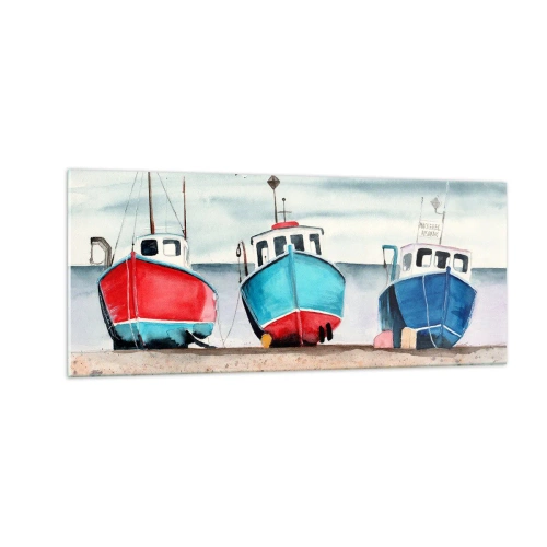 Obraz na skle - Připravené na úlovek - 100x40 cm