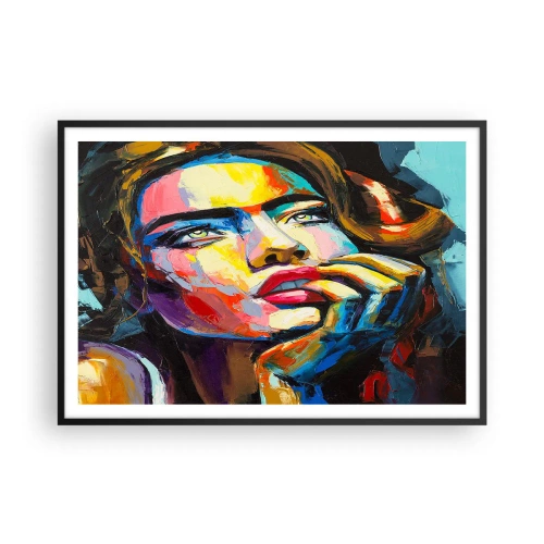 Plakát v černém rámu - Sny, jak ptáci letí oblohou - 100x70 cm