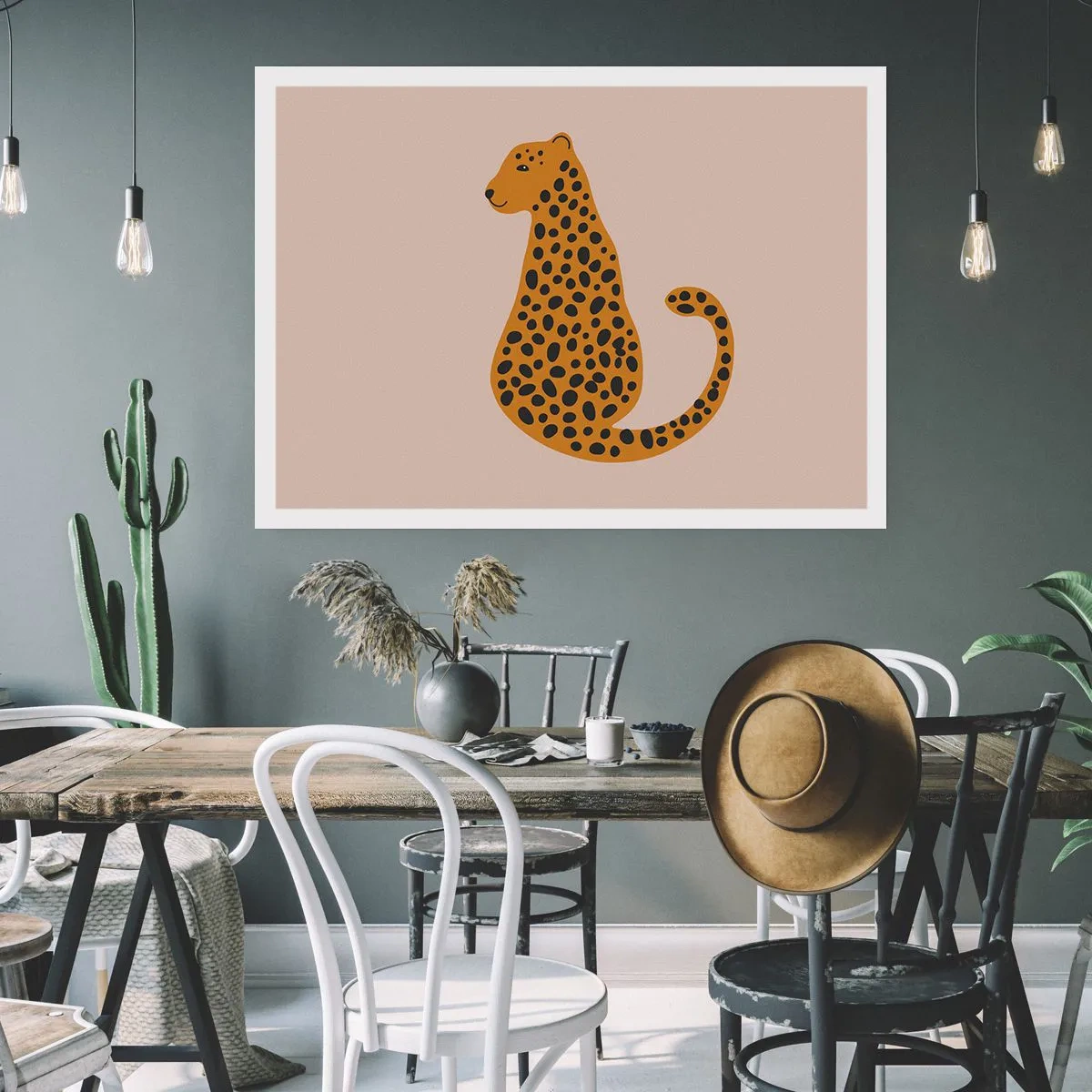 Plakát - Leopardní vzor je v módě - 91x61 cm