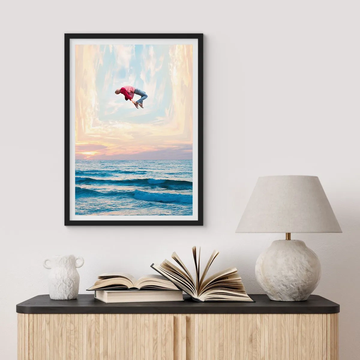 Plakát v černém rámu - Do jiné dimenze - 30x40 cm