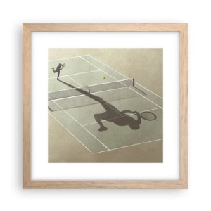 Plakát v rámu světlý dub - Dobývání sama sebe - 30x30 cm