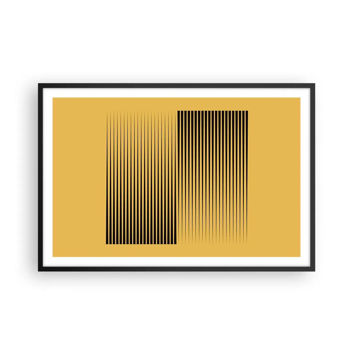 Plakát v černém rámu - Čtverec protikladů - 91x61 cm