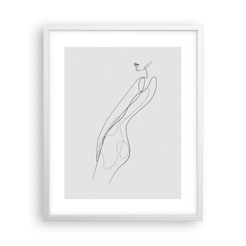 Plakát v bílém rámu - Pouze slib - 40x50 cm