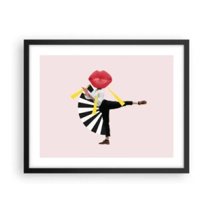 Plakát v černém rámu - Surrealistický pop-art - 50x40 cm