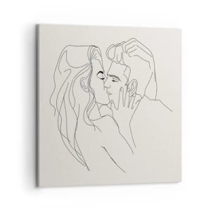 Obraz na plátně - Zamotaní citem - 60x60 cm