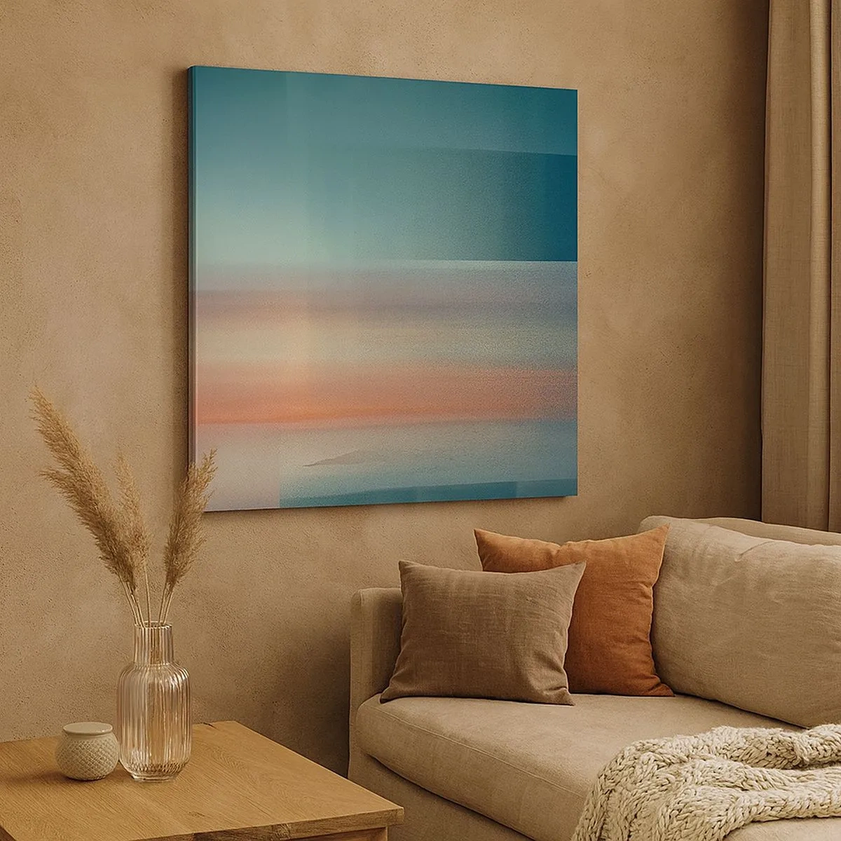 Obraz na plátně - Abstrakce: vlny světla - 30x30 cm