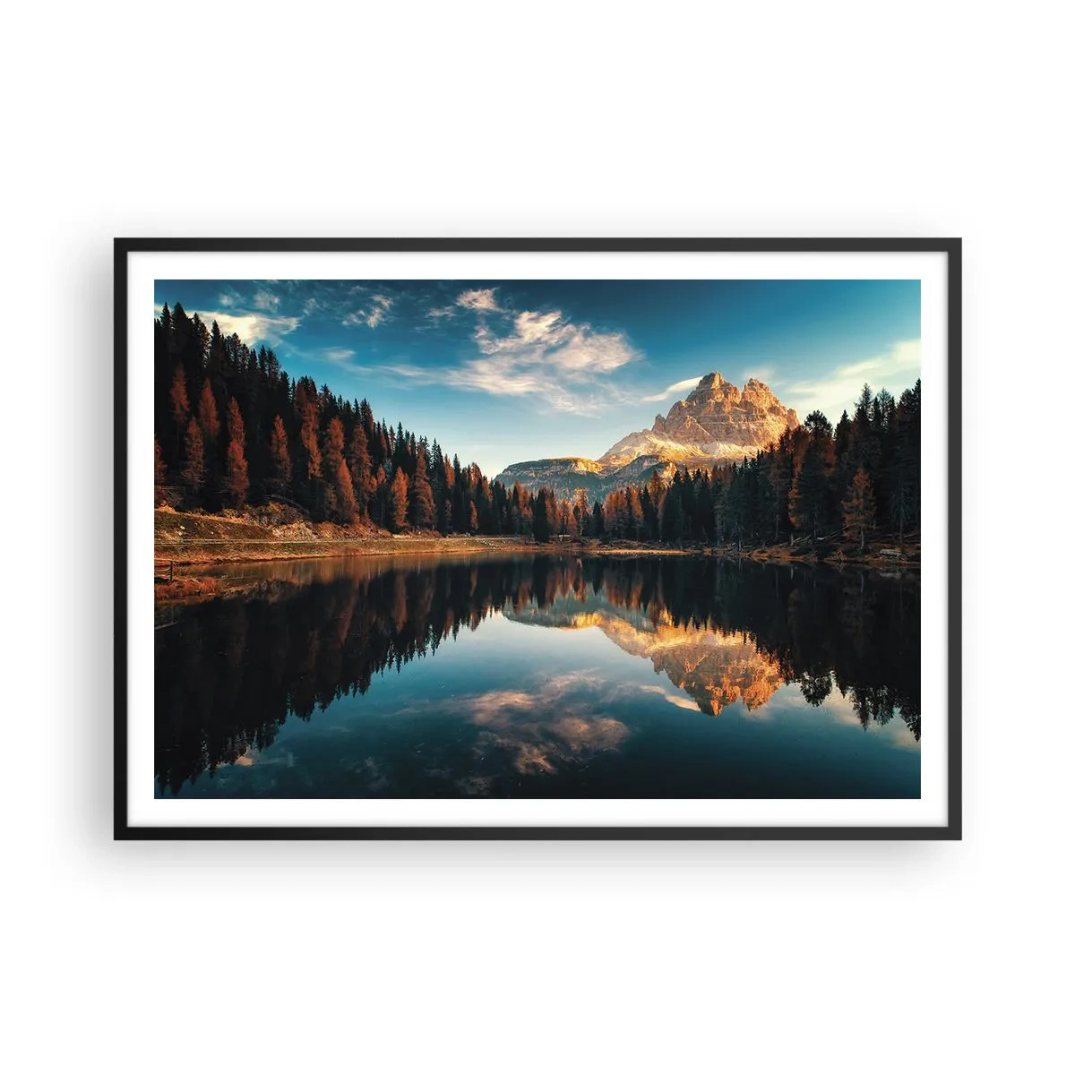 Plakát v černém rámu - Dvojitá krajina - 100x70 cm