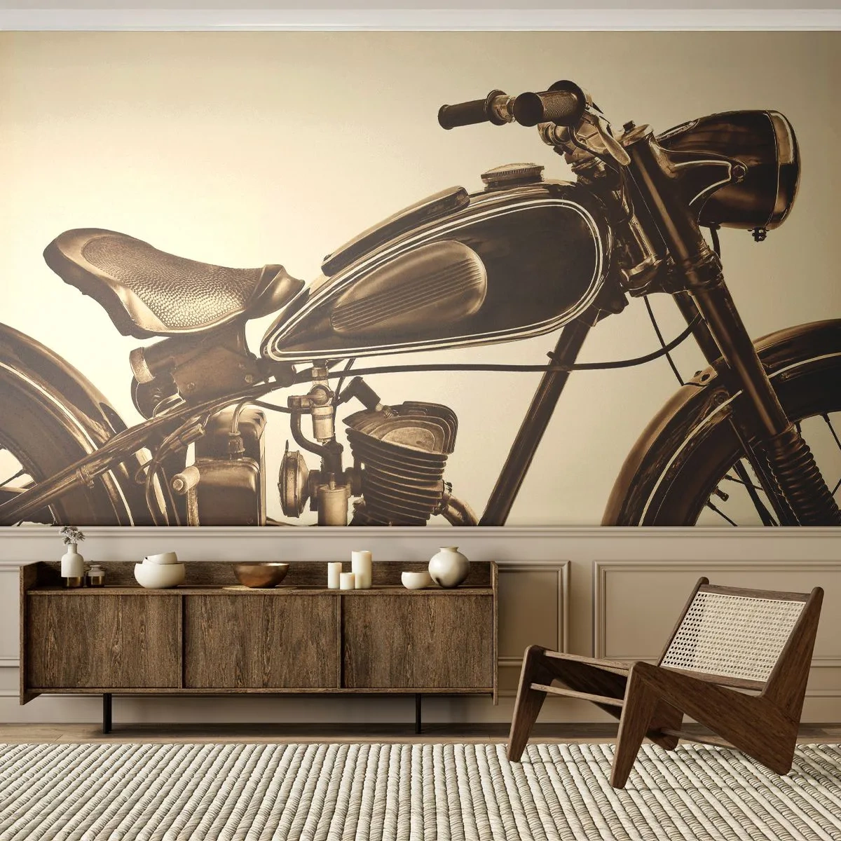 Fototapeta Standard Eco - Stesk po klasice - Motorka, Vinobraní, Automobilový průmysl - 400x280 cm