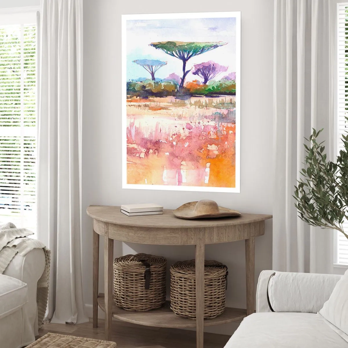 Plakát - Barvy savany - 40x50 cm