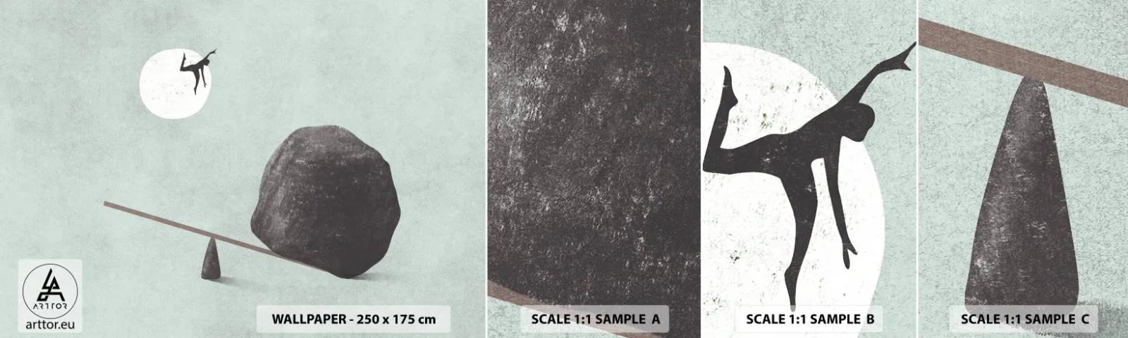 Fototapeta Vzorek Standard Eco - Splněný sen - Abstrakce, Kus, Muž - 100x30 cm