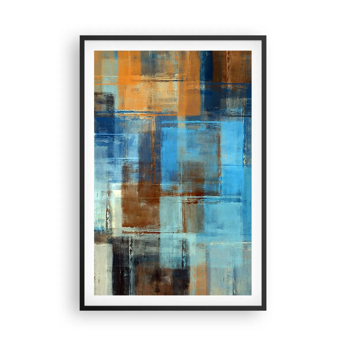 Plakát v černém rámu - Přes modrý závoj - 61x91 cm