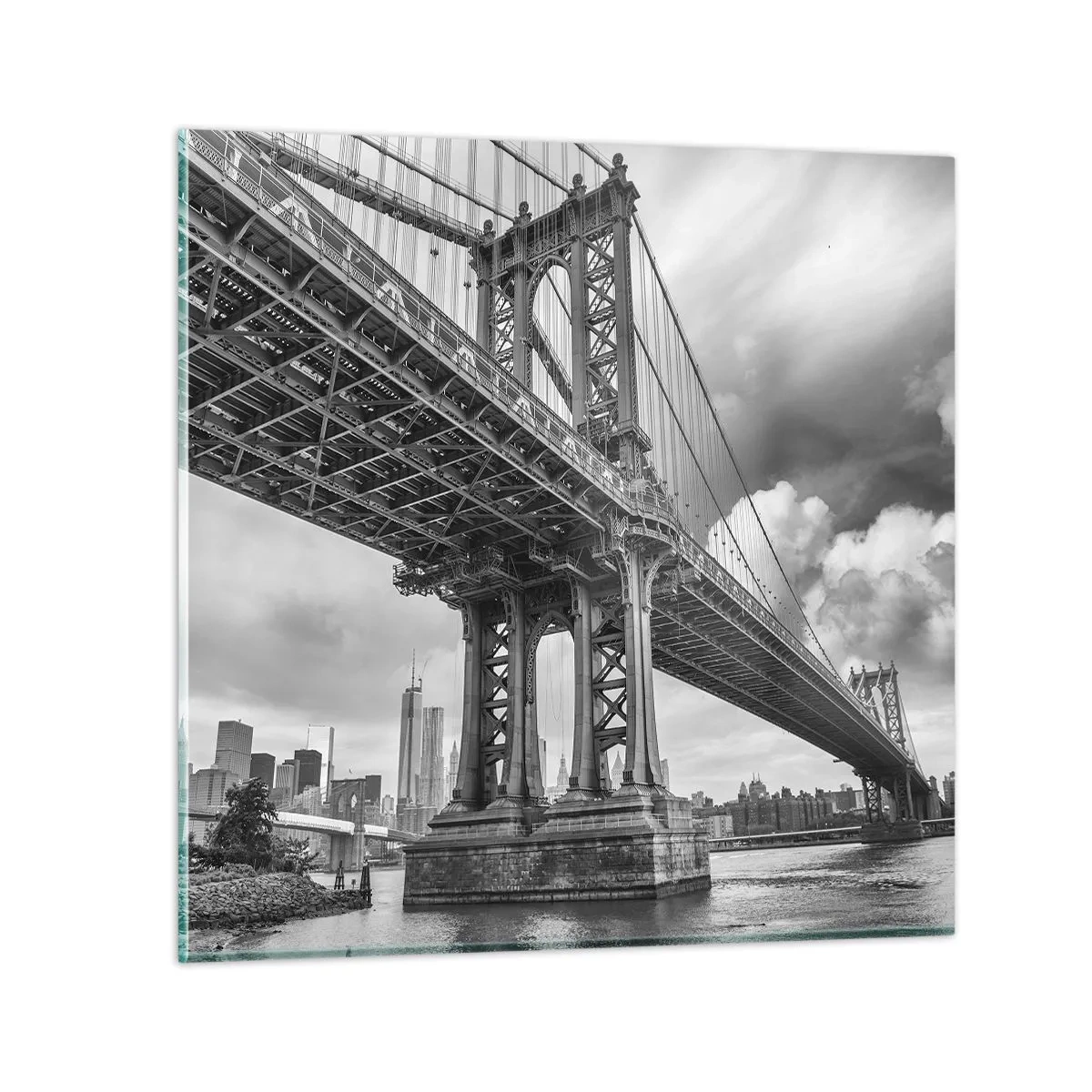 Obraz na skle - Do srdce města - 40x40 cm