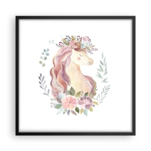 Plakát v černém rámu - Pozvánka do říše pohádek - 50x50 cm