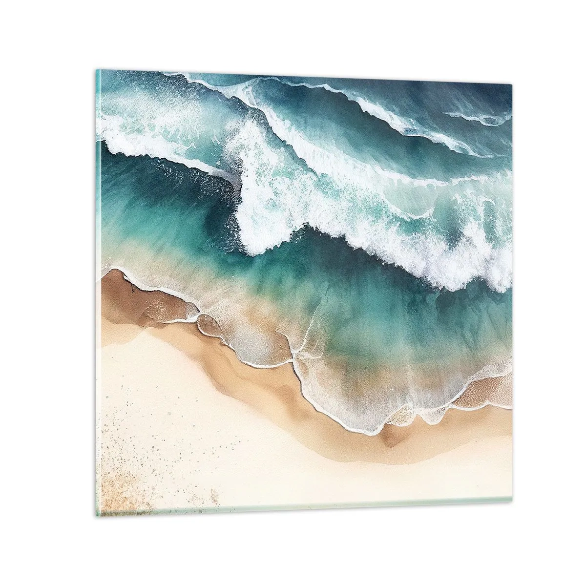 Obraz na skle - Odvěké setkání - 70x70 cm