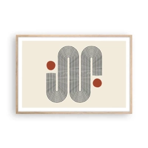 Plakát v rámu světlý dub - Od začátku do konce - 91x61 cm