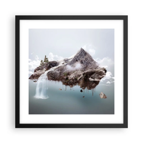 Plakát v černém rámu - Pohled surrealisty - 40x40 cm