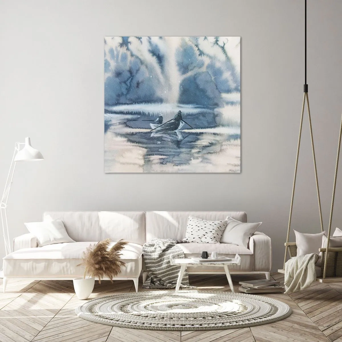 Obraz na plátně - Rybáři ve svém ráji - 40x40 cm