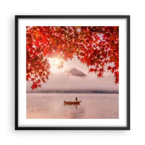 Plakát v černém rámu - V japonském stylu - 50x50 cm