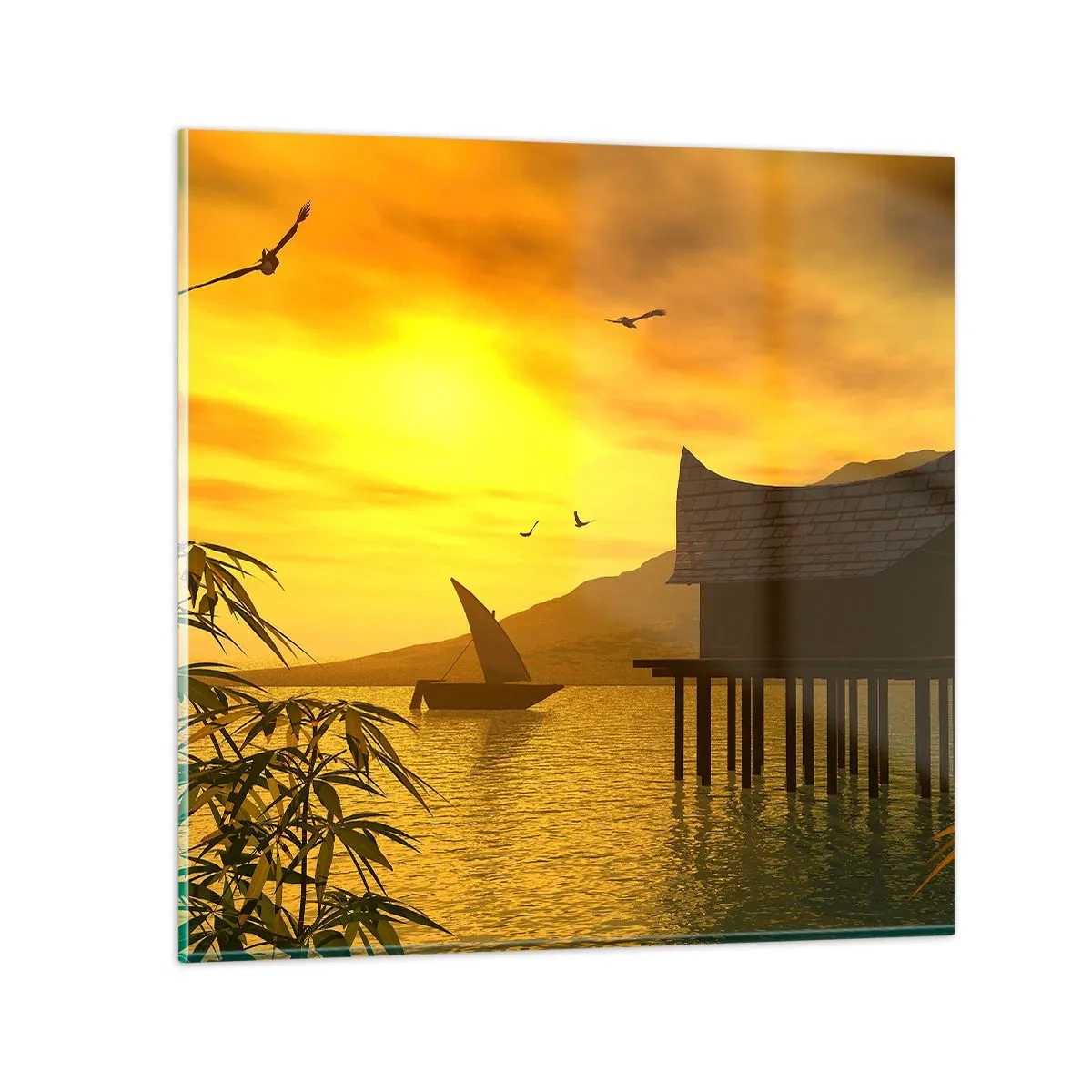 Obraz na skle - Vytoužený klid - 60x60 cm