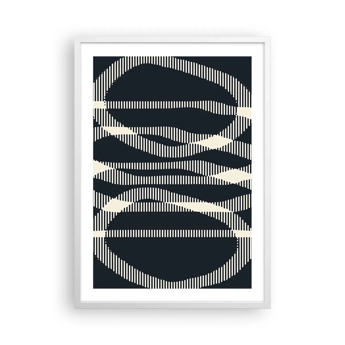 Plakát v bílém rámu - Pokus o prolomení temnoty - 50x70 cm